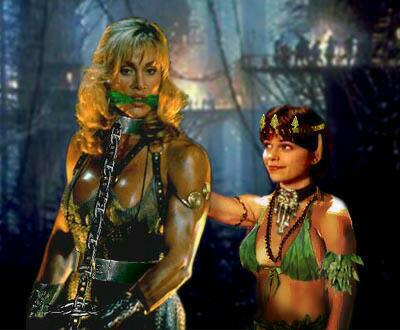 Amazon Princess ELKE and her captor, BUGlyr, Princess Royal of the Sylvan Elves